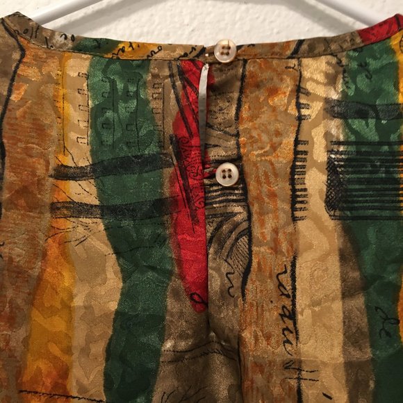 Vintage Nicola Blouse with French Theme - Picture 6 of 7